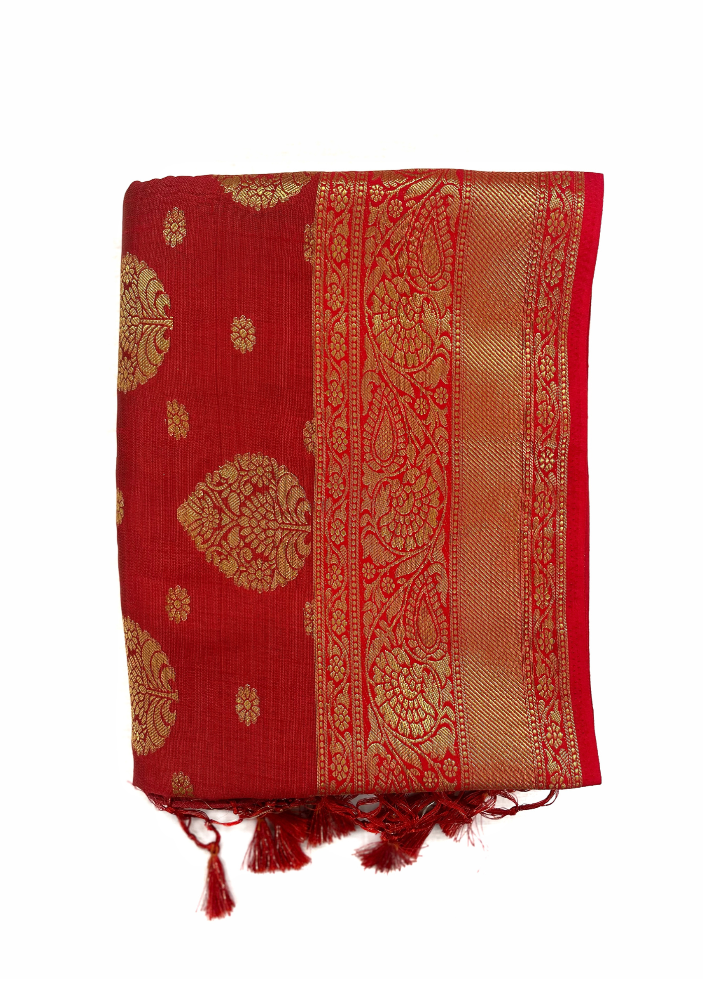 Pink Tussar Silk Saree with Golden Zari and Brocade Blouse