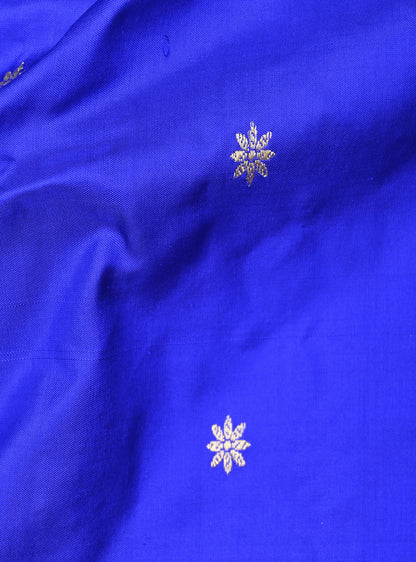 Exclusive Pure Handloom Silk Royal Blue Paithani Saree