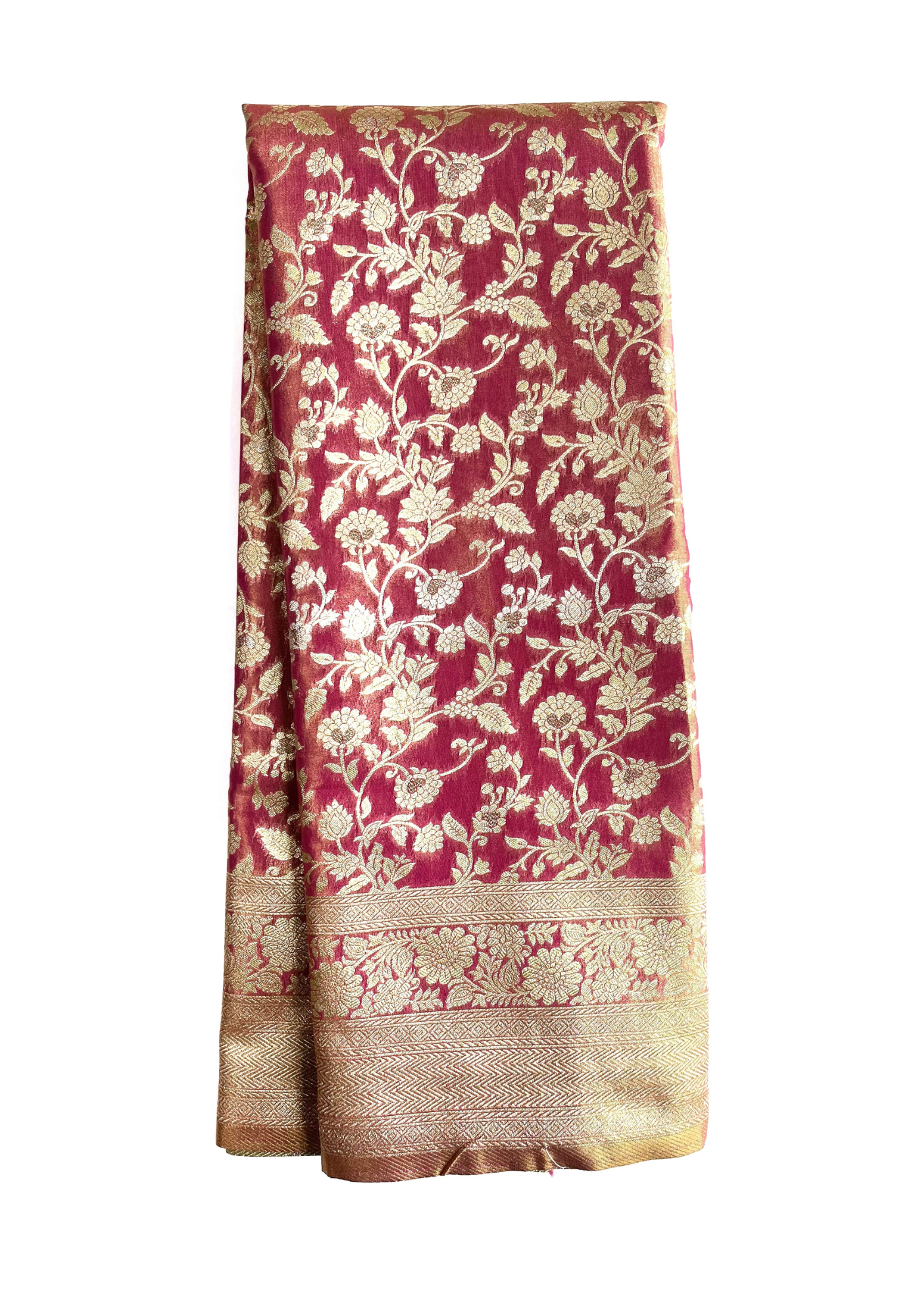 Light Pink Semi Tissue Broket Saree